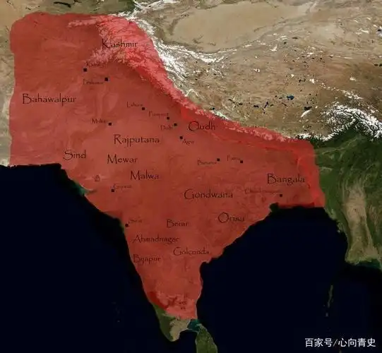 极盛时的莫卧儿帝国