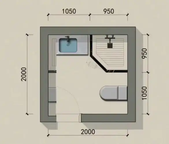 同一卫生间整理了9种布局喜欢的收藏