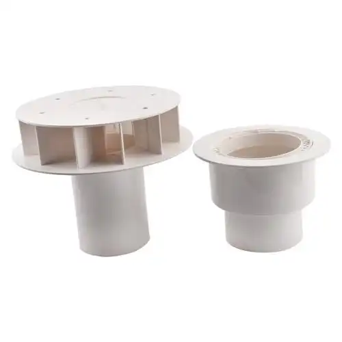 pvc排水管配件虹吸式雨水斗87型塑料重力dn110天台侧墙落水斗地漏