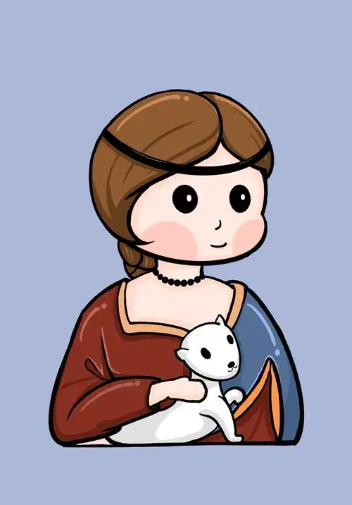 世界名画q版再创作插画|插画|创作习作|是熊崽崽 - 原创作品 - 站酷