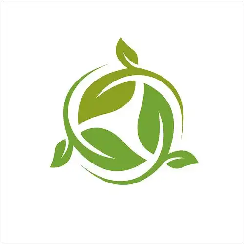 叶子标志圆模板图片