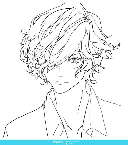 游戏原画入门培训课程之如何画性男头像的正面