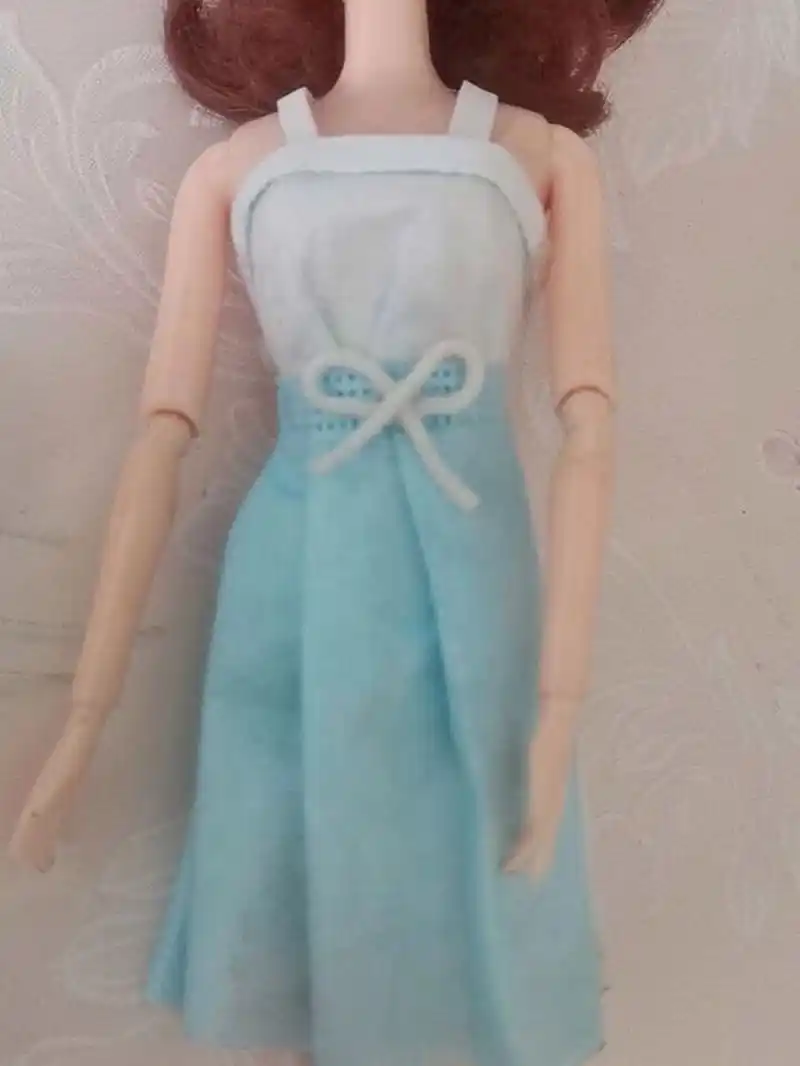 芭比娃娃的裙子,只用口罩就能做,十分简单