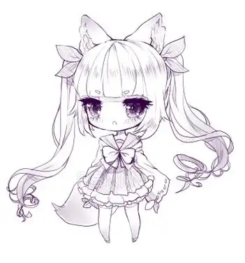 的女孩画法举花女生q版简笔画步骤小女孩简笔画q版跳舞小女孩简笔画