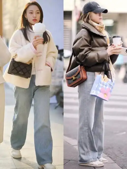 "牛仔裤"下面不一定配运动鞋?看上海女生这样穿,是有多美