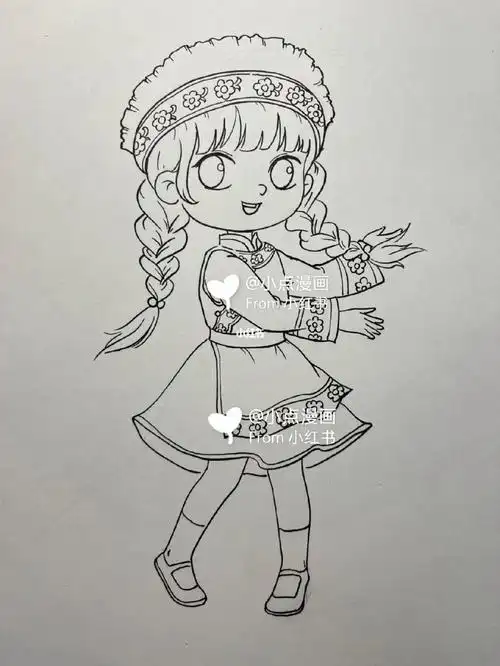 卡通漫画  #治愈系漫画  #原创漫画  #民族风  #治愈系  #画画