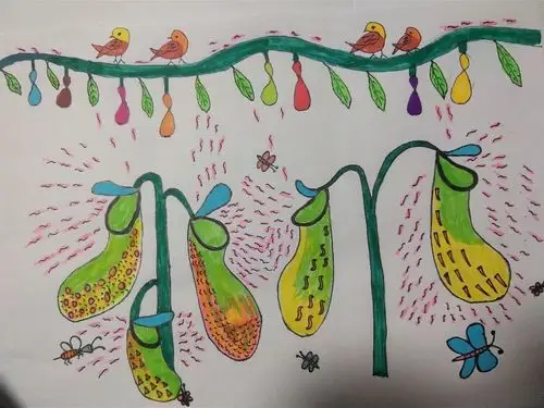 二年级1-4班《吃虫草》优秀作品