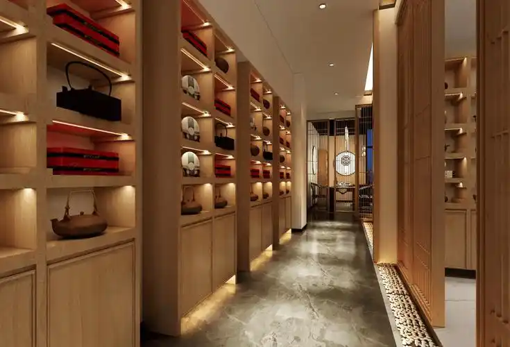 西安茶楼装修设计,咸阳茶楼装修设计施工,茶艺装修施工_传统_风格