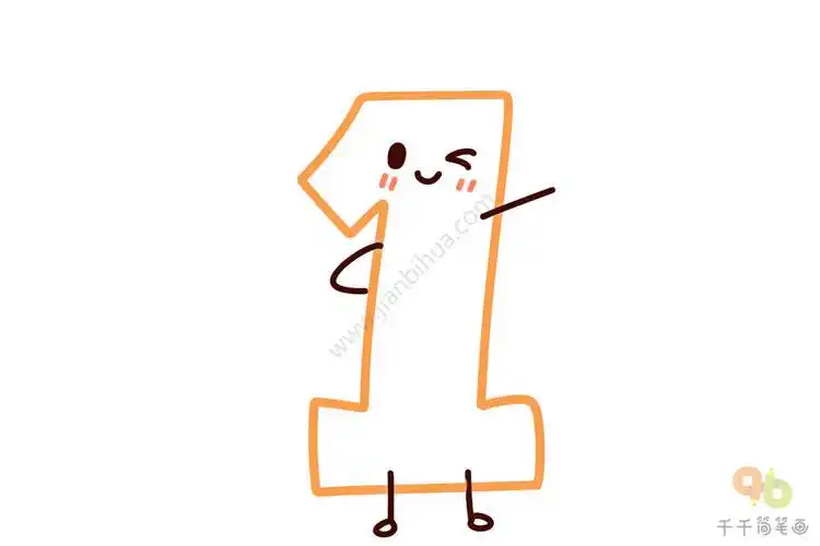 实用手账素材表情数字简笔画