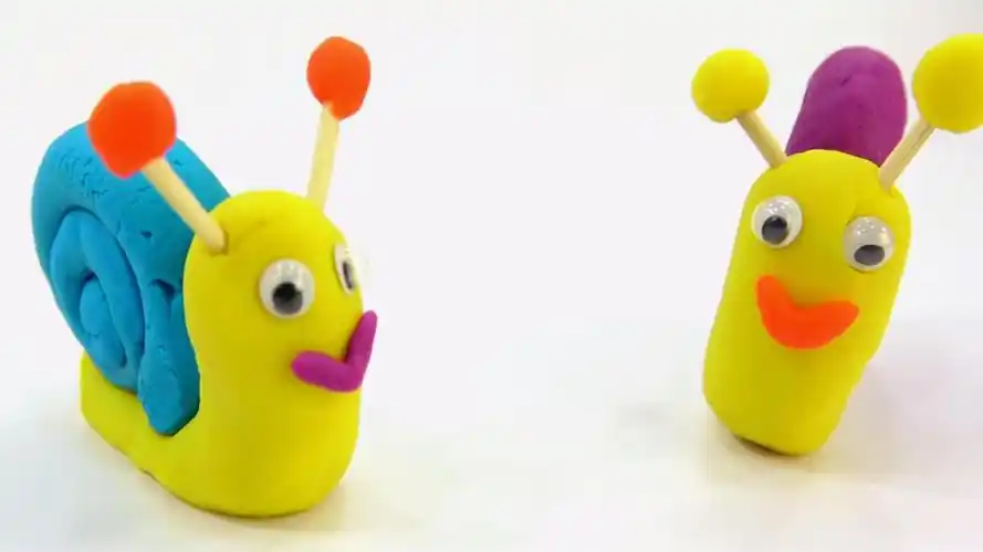 彩泥手工制作蜗牛玩具,儿童学习英语,婴幼儿宝宝早教益智卡通游戏视频