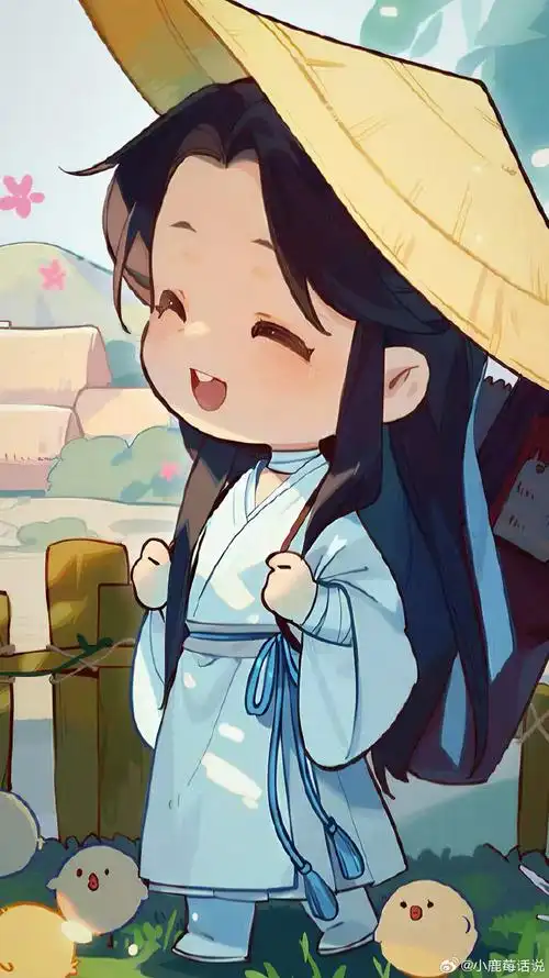 天官赐福61谢怜花城61壁纸篇    q版的花花怜怜～～太可爱太萌了!