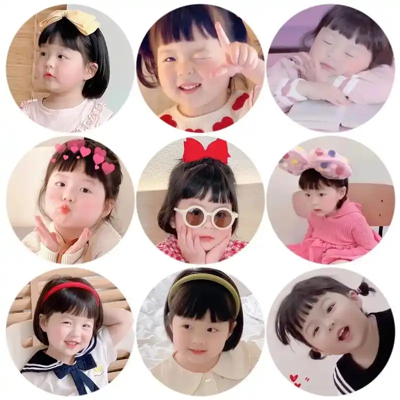 丸子妹可爱搞怪萌娃姐妹一起换头像表情包吧