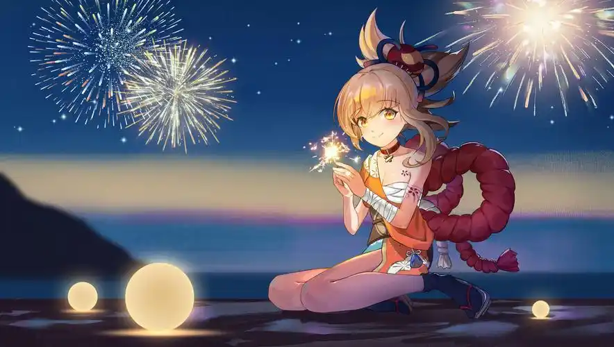 看烟花嘛-二次元原神原创作品-触站