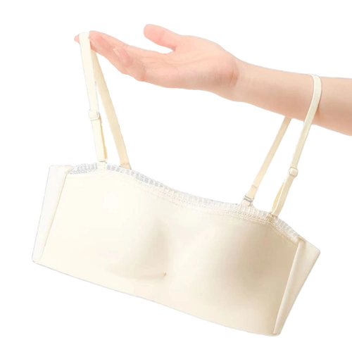 防滑无肩带内衣婚纱打底性感隐形文胸聚拢半杯露肩两用抹胸女