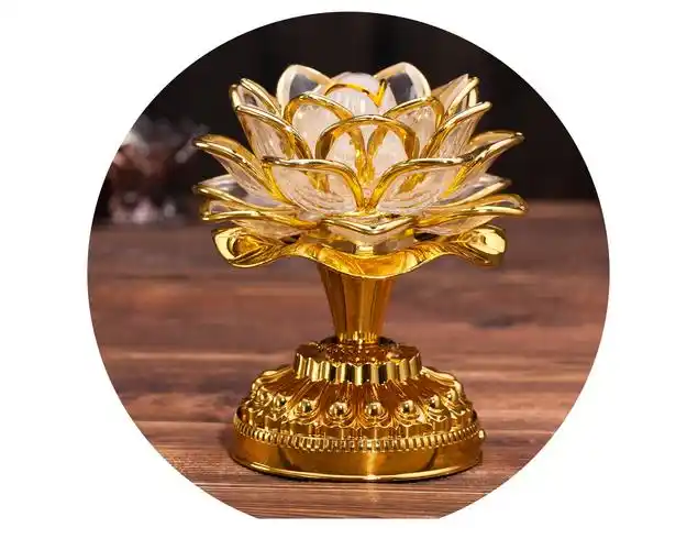 道具观音布景齐全供节日摆件灯彩家用底座道具莲花灯新品灯具齐全