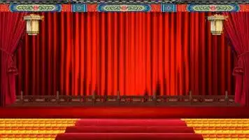 戏曲背景戏台(原创)