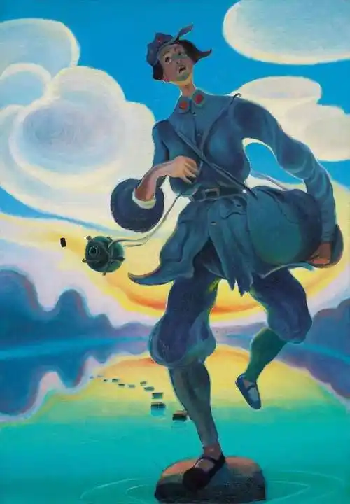 翕兮陈丹青牧羊人161亿成中国最贵当代油画