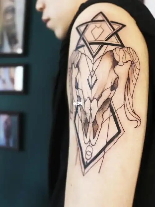 tattoo羊头六芒星vowtattoo
