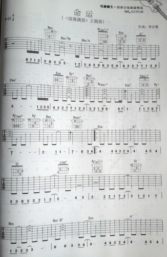 《浪漫满屋》主题曲《命运》指弹吉他谱