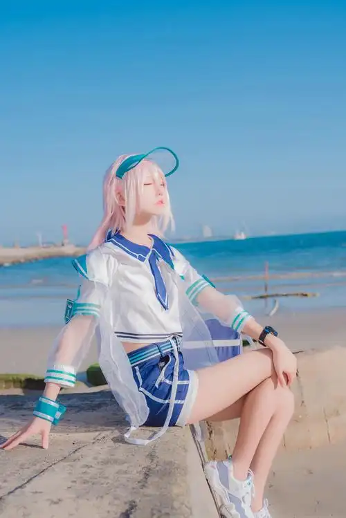 明日方舟·安赛尔·悠然假日·泳装·cosplay(7)