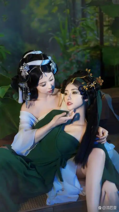 在一个神秘而幽静的世界里,青蛇与白蛇的身影宛如一幅绝美的画卷