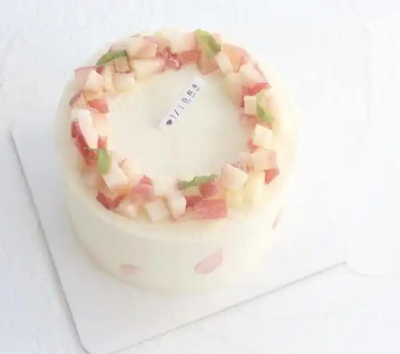 羽浵ins简约果冻夹心蜜桃奶油生日蛋糕少女私房新鲜蛋糕