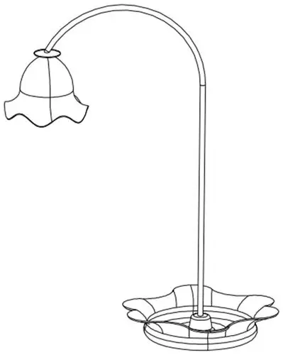 本外观设计产品的名称:台灯.2.