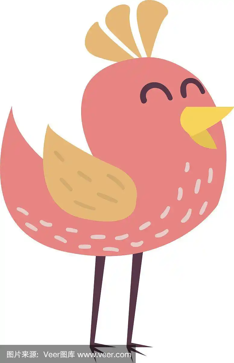 可爱的小鸟卡通色彩