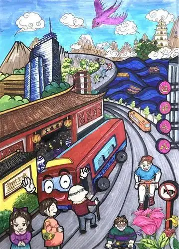 彩云杯中小学生绘画比赛小学组一等奖获奖作品展示2