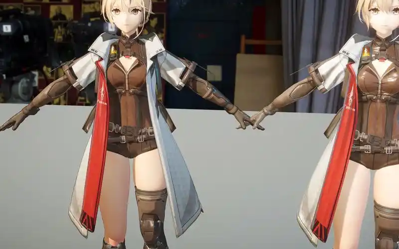 nprpbr的混合渲染效果少女前线2闪电姐