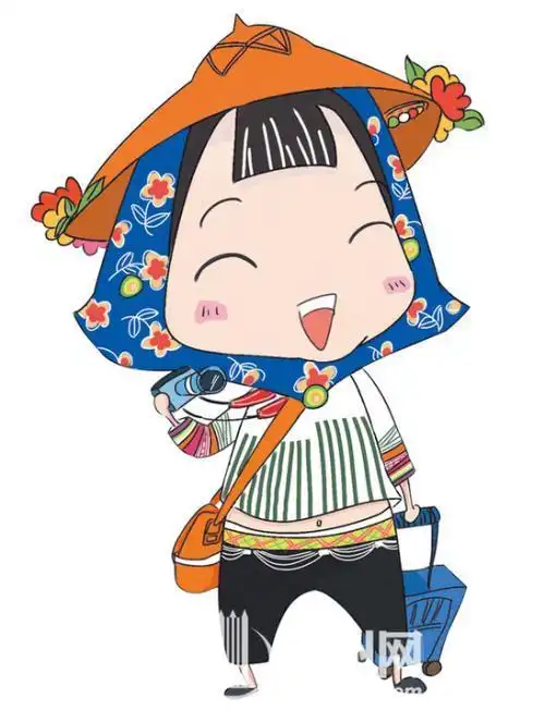 惠安女小岞简笔画