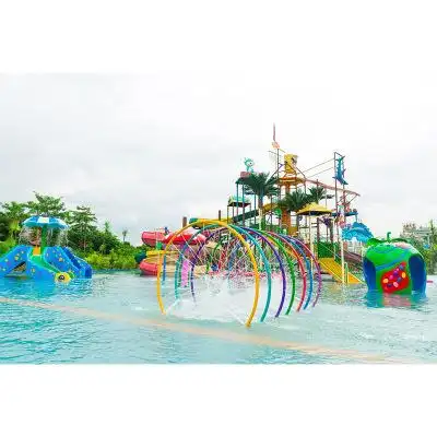 儿童水上乐园设备 泳池游乐设施室内游泳池 大型水屋水寨滑梯定制