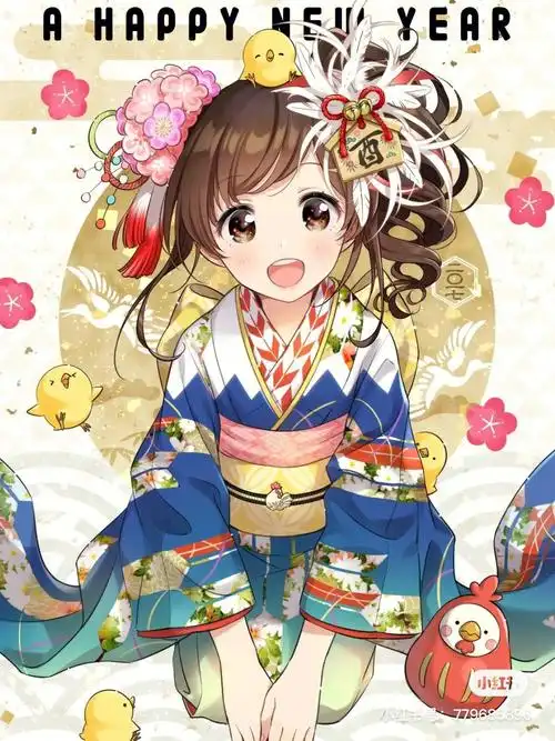 贺新年动漫人物形象素材分享