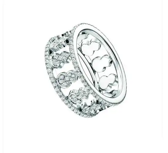 【qeelin】wulu系列18k白金镶钻石镂空葫芦图案戒指