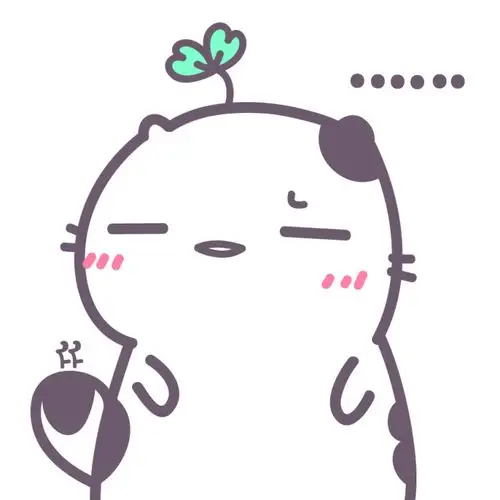 头像,猫,插画,表情,萌物花园夜原创手绘.花园家的喵咕酱!猫咪/表