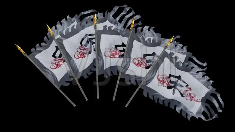 5只宋朝戏剧旗帜无缝循环_1920x1080_高清视频素材下载(编号:3044510)
