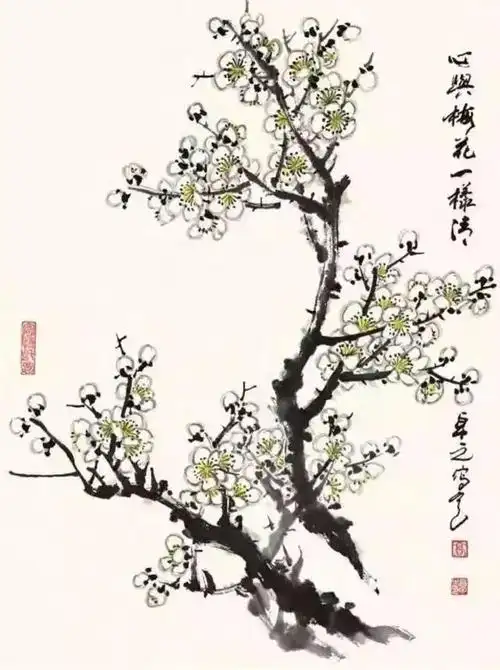 国画教程太详细了教你怎么画梅花非常实用