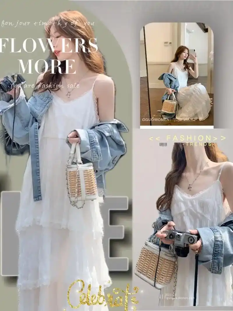 白色温柔蛋糕裙.#520约会穿搭可以安排啦 #甜美仙女裙推荐 - 抖音