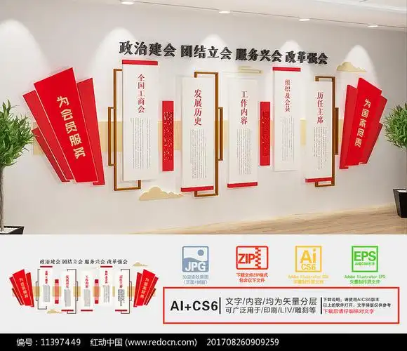 红色工商联文化墙