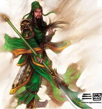 请求好心人给一张关羽拿着青龙偃月刀的壁纸!满意了给50分