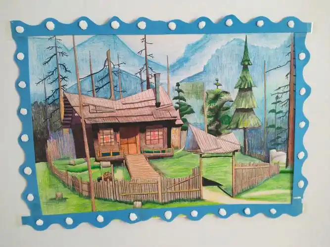 这幅画,虽然小四开纸画的,但细节很多,也是我比较喜欢的,孩子们的最爱