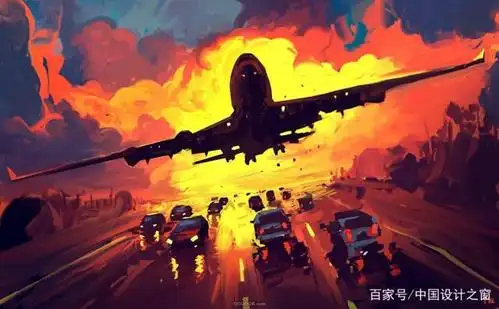 让人印象深刻!波澜壮阔的红色战争场景插画