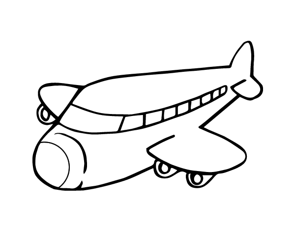 波音飞机简笔画图片