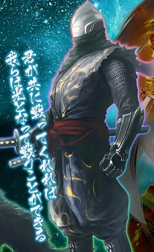 奥特曼与战国炎舞联动后:黑暗扎基化身大将军,银河成为枪兵!