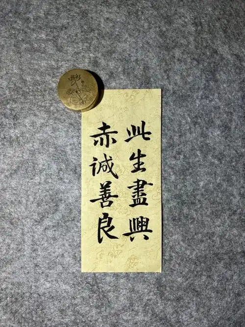 楼楼手写此生尽兴赤诚善良