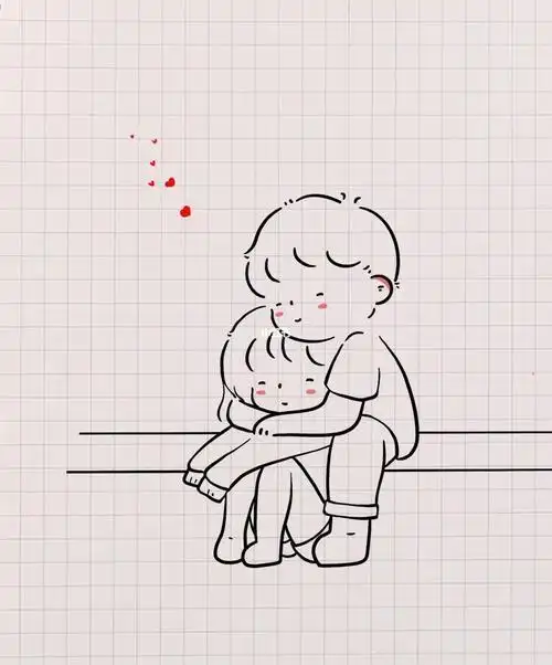 简笔画男生女朋友