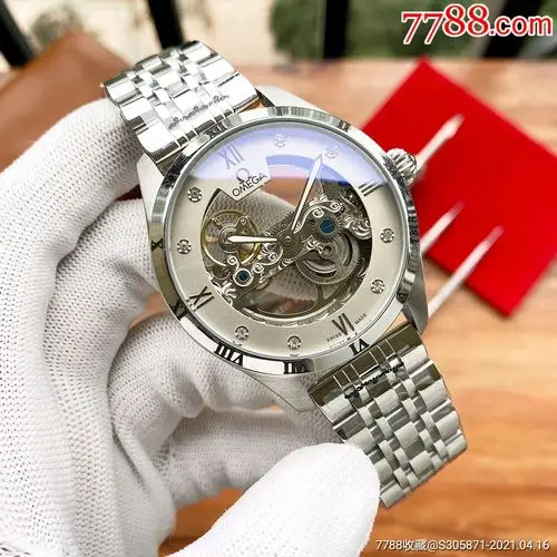 欧米茄新品镂空款机械机芯手表