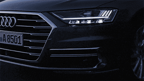 全新奥迪a8l采用了激光灯和led灯组合使用的方法,做到优势互补,使得