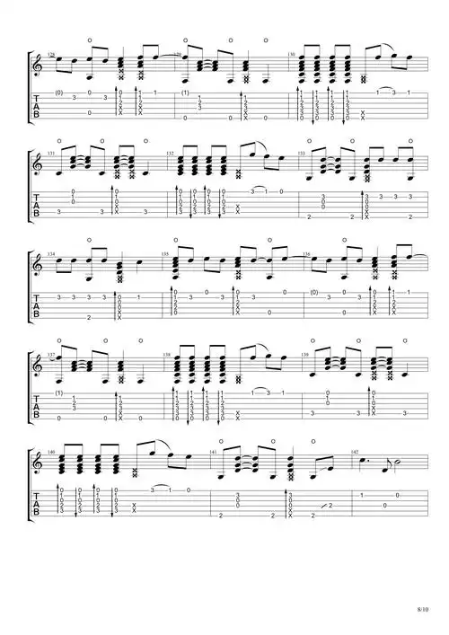 despacito吉他谱吉他指弹独奏谱完整版指弹谱