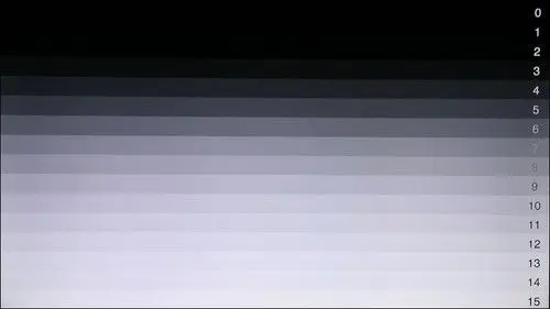 夏普液晶电视40le700a的15梯度灰阶测试